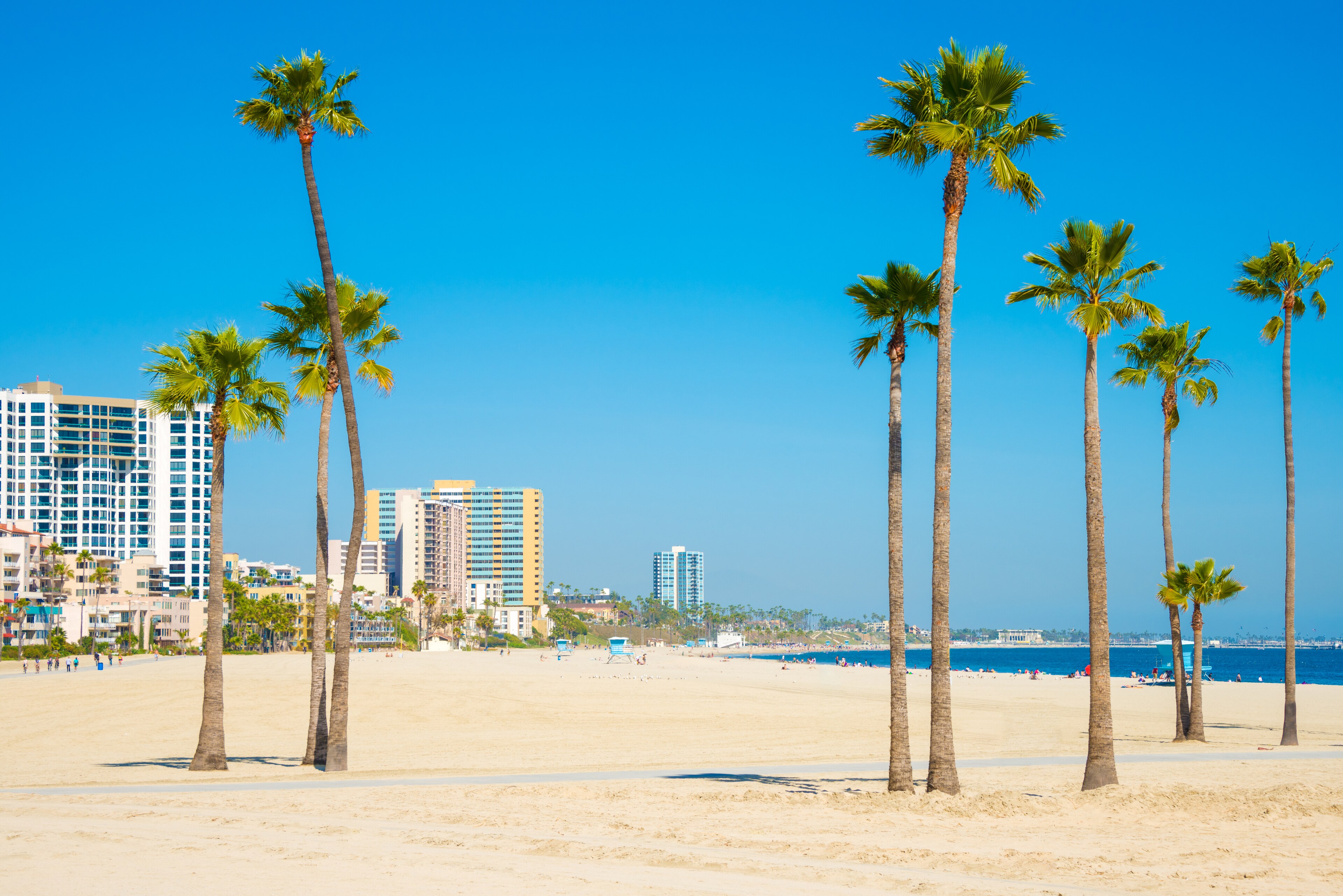 Scenic View of Long Beach California