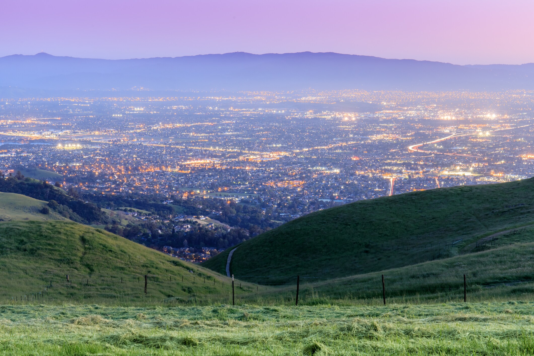 Grassy Hillside Location Sunnyvale California