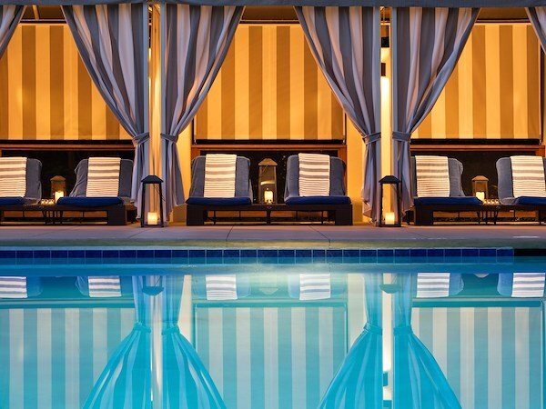 Poolside Night Time at Le Meridien Atlanta Perimeter, Atlanta, Georgia