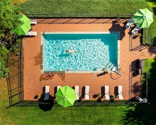 Pool at The Bayview Hotel, Bar Harbor, Maine