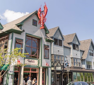 Downtown Bar Harbor At Bar Harbor, Maine