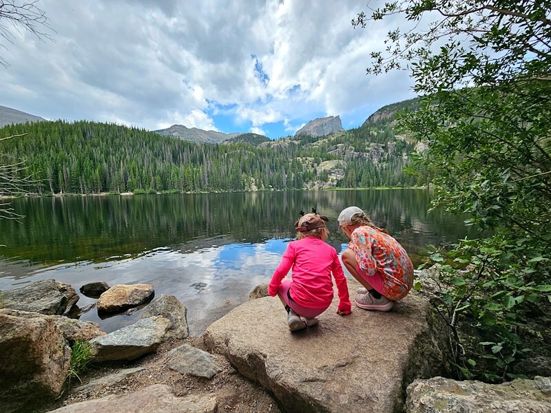 Kids exploring Rocky Mountain National Park