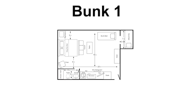 Bunk House 1 King with Bunk Suite #1-10