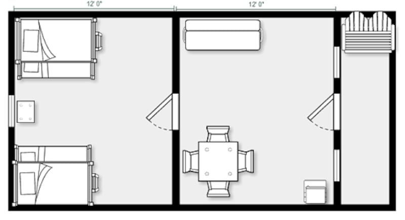 Deluxe 2-Room Cabin-6
