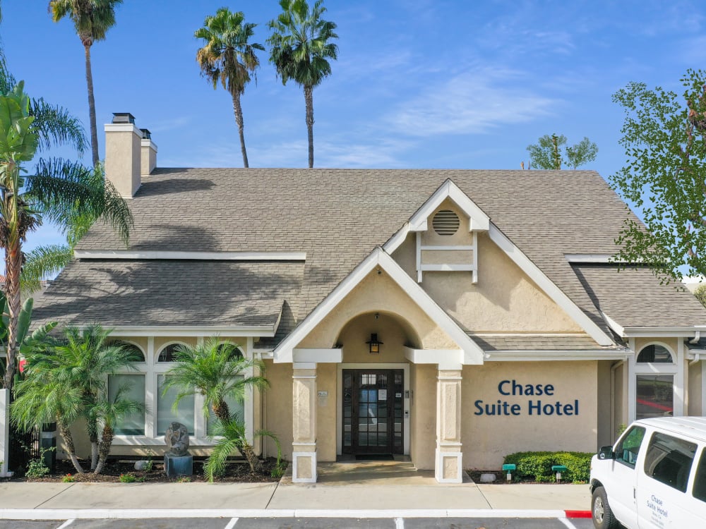 Front View Of Chase Suite Hotel Newark Fremont at Newark, CA