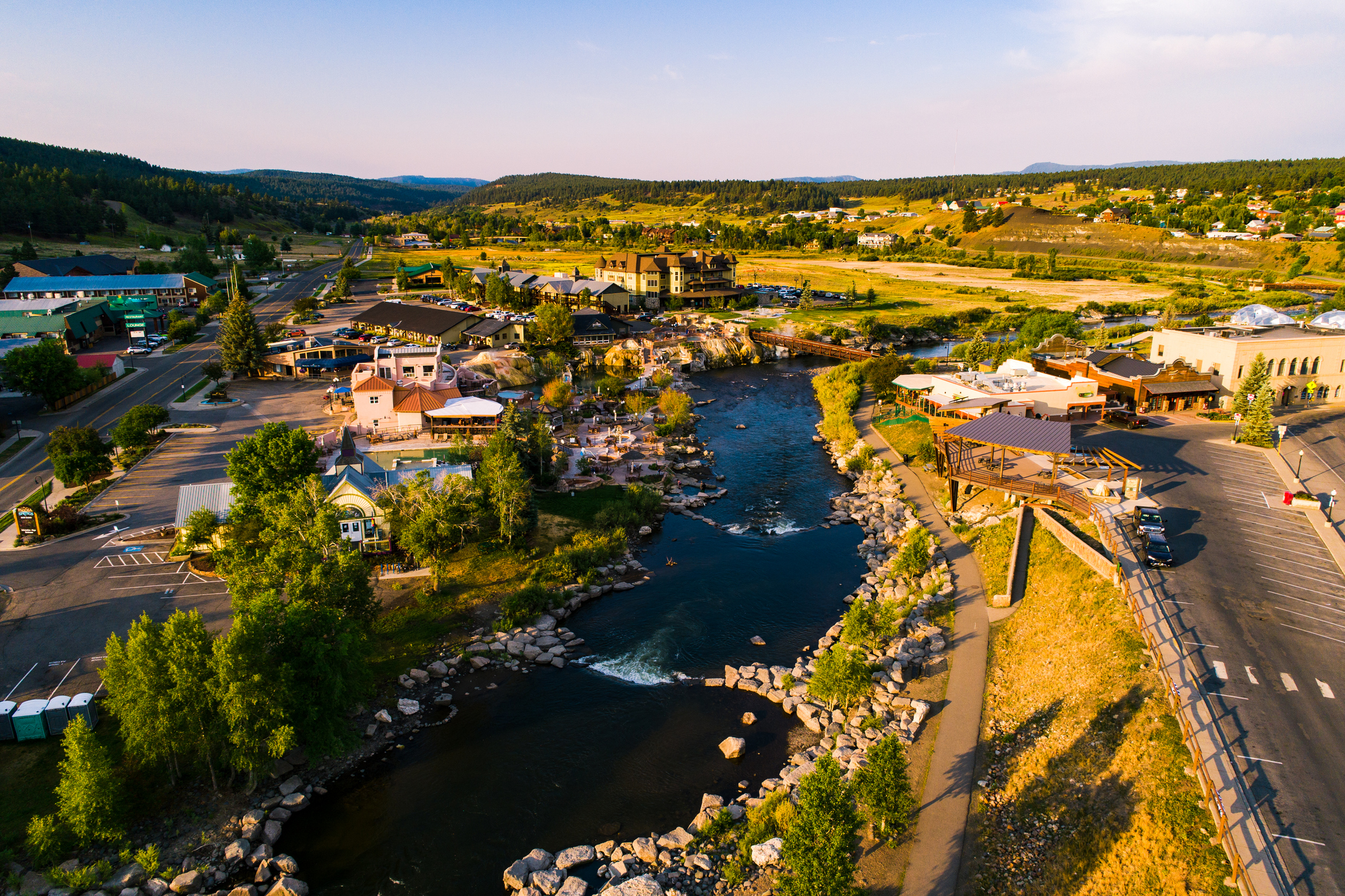 The San Juan River and the Hot Springs of Pagosa, Colorado