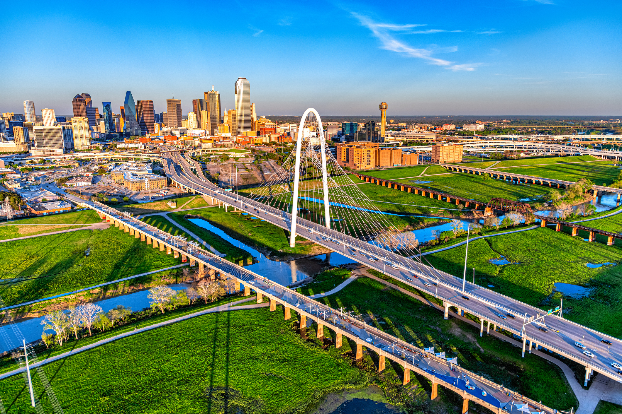 Margaret Hunt Hill Bridge in Dallas, Texas