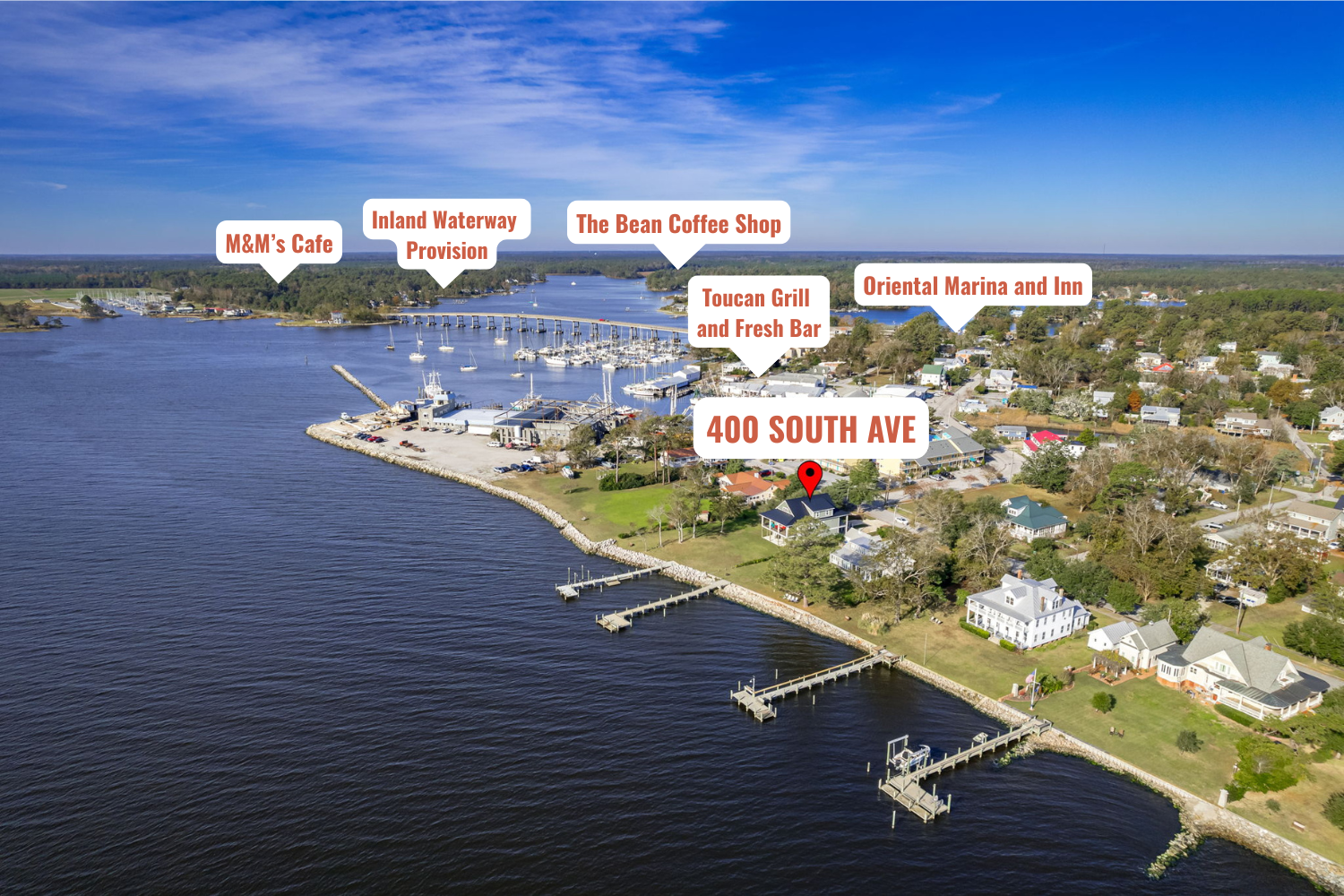 Oriental, NC Neuse River Waterfront Home New Home Beach House River House, image size:1500x1000