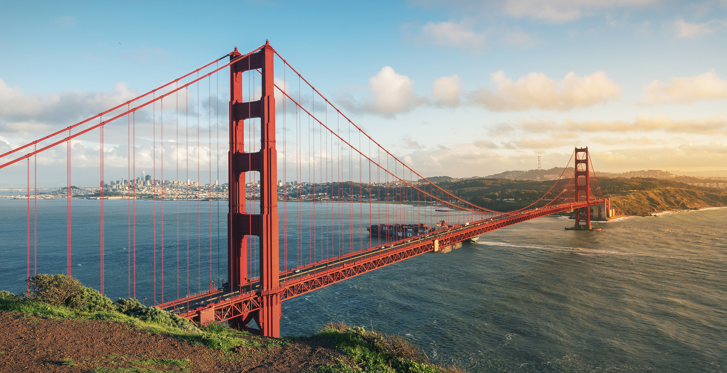 Discover San Francisco's Top Attractions: Golden Gate Bridge, Pier 39, image size:2416x1240