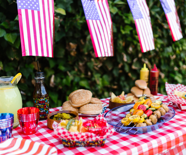 Independence Day Barbecue by the Pool