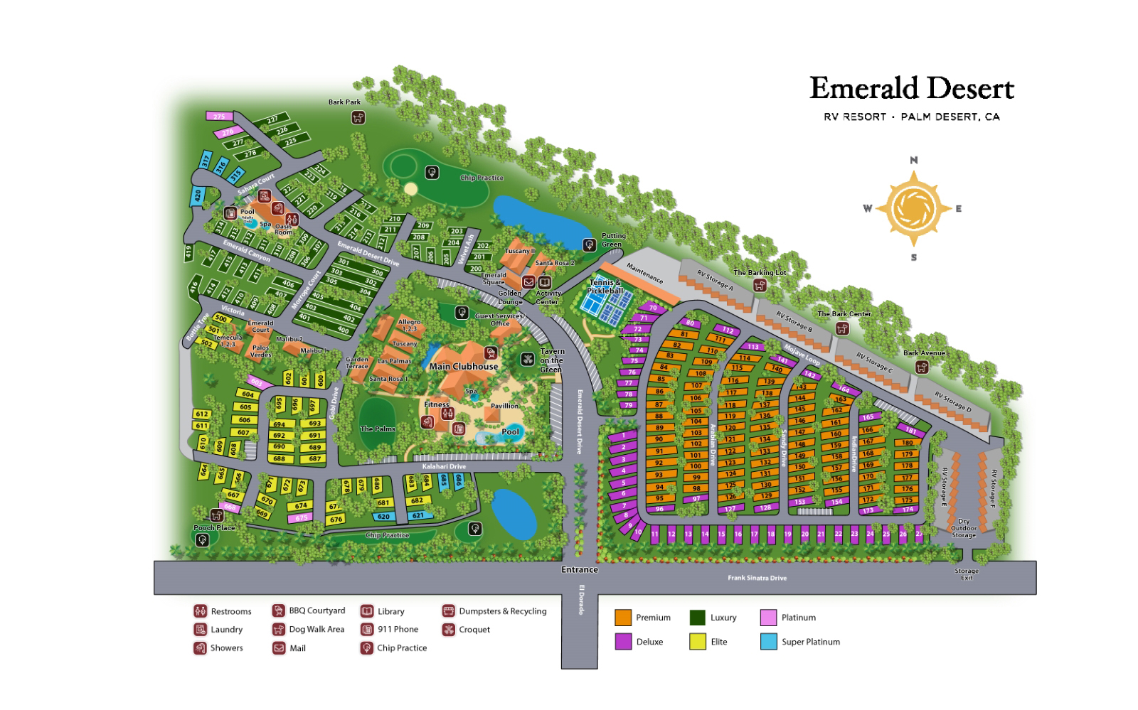 Explore Emerald Desert RV Resort Map