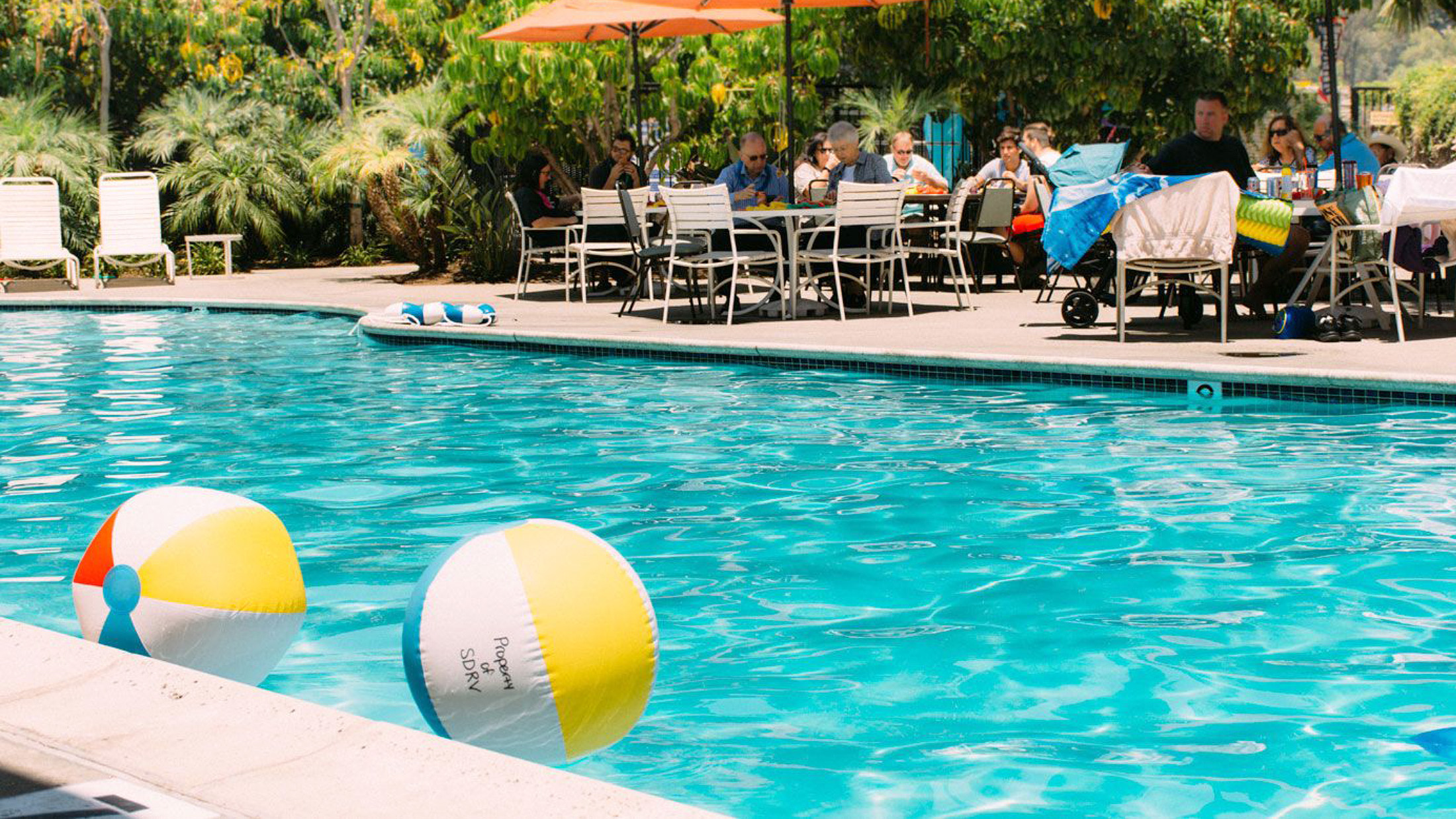 Labor Day Barbecue by the Pool